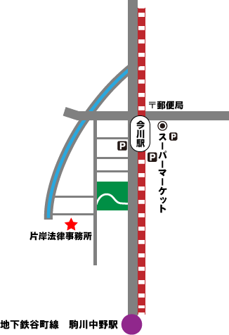 地下鉄谷町線駒川中野駅からのアクセス